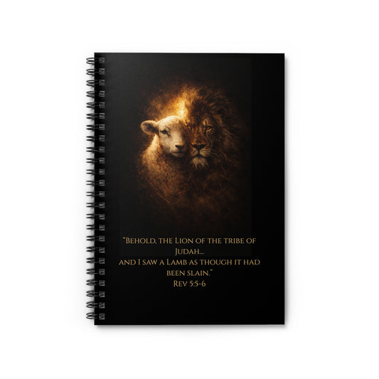 Lion and the Lamb – Spiral Study Notebook