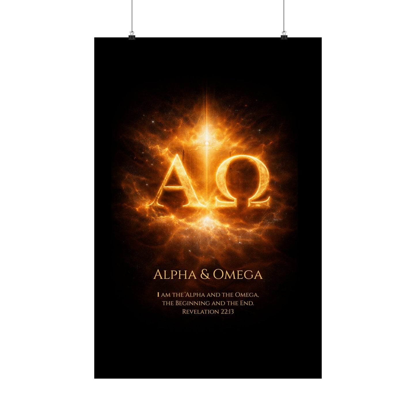 Alpha and Omega Scripture Art Print