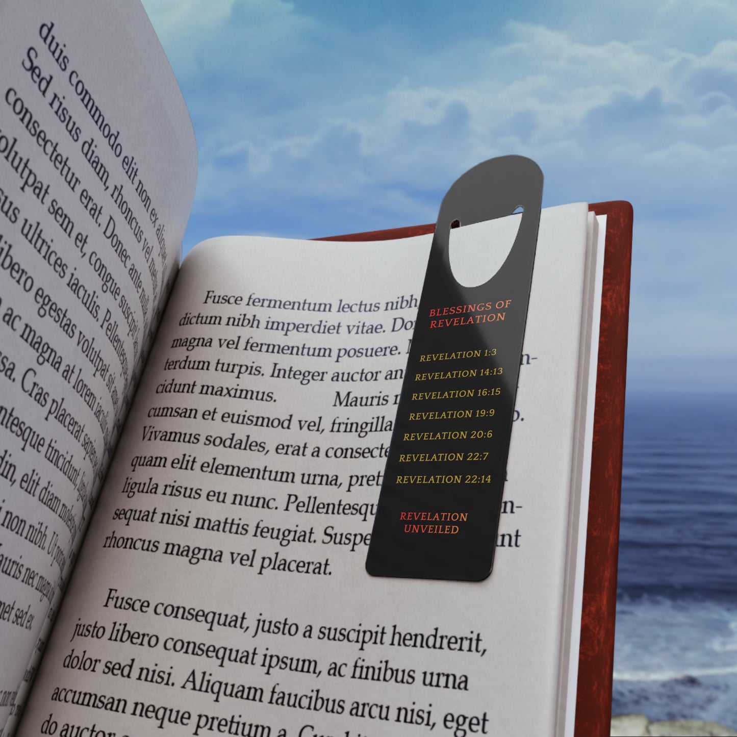 Revelation Blessings Metal Bookmark – Seven Promises from the Book of Revelation