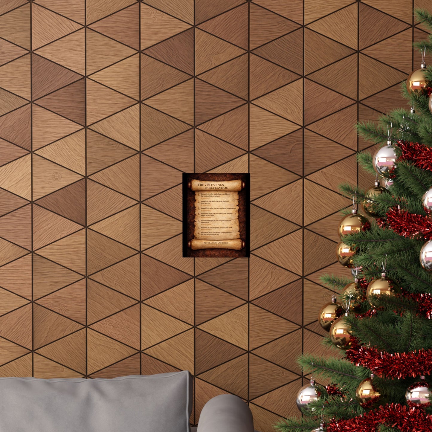 Seven Blessings of Revelation Scripture Art Print