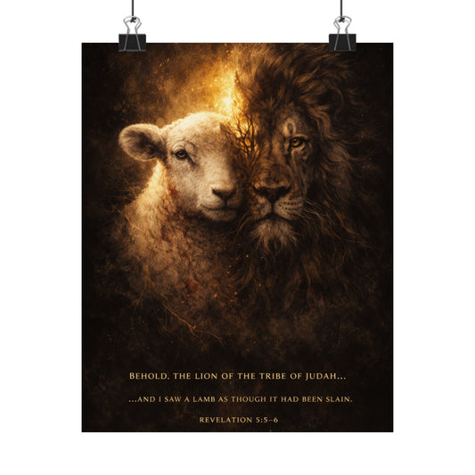 The Lion and the Lamb Scripture Wall Art