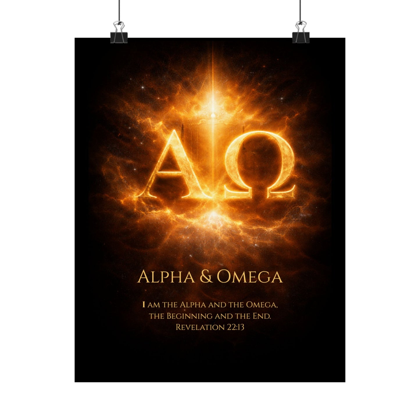 Alpha & Omega Scripture Wall Art