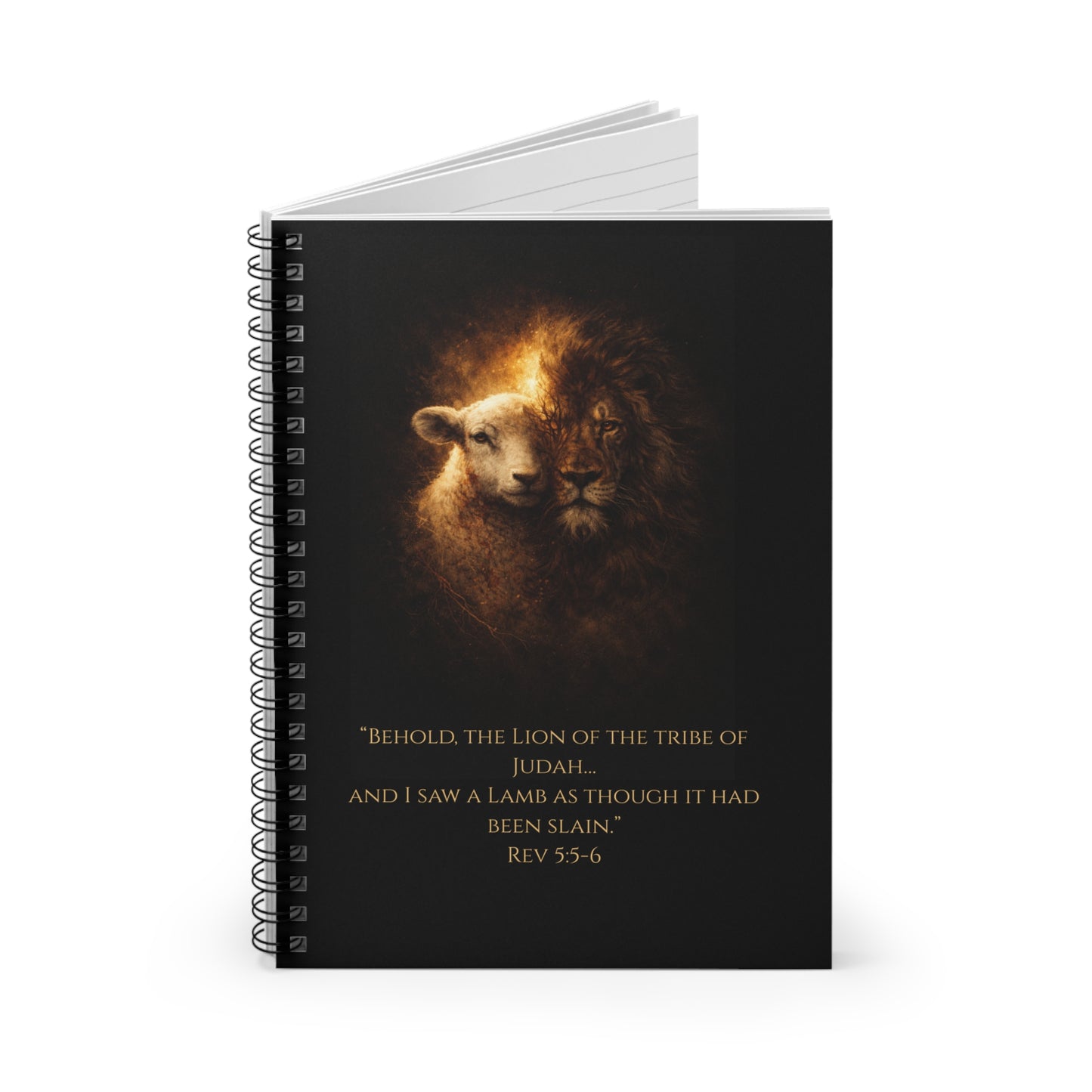 Lion and the Lamb – Spiral Study Notebook