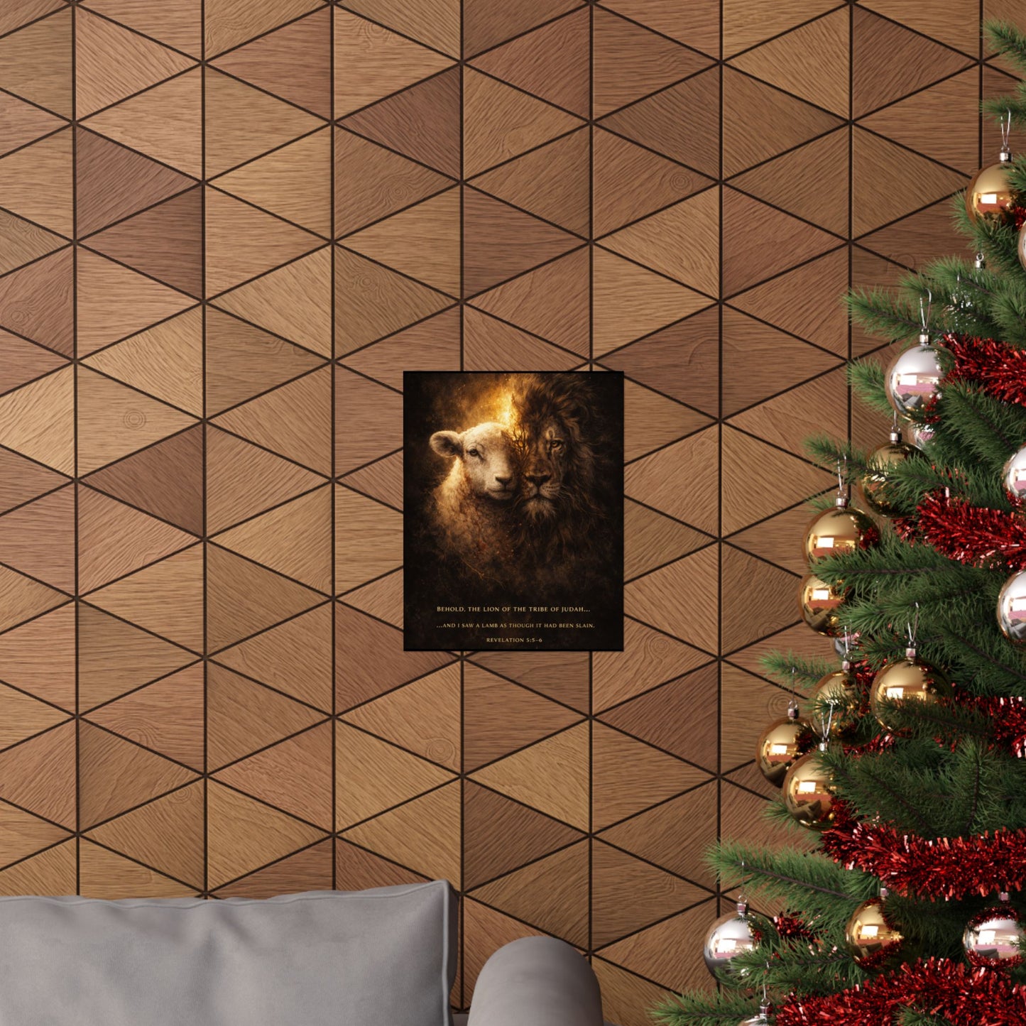 The Lion and the Lamb Scripture Wall Art