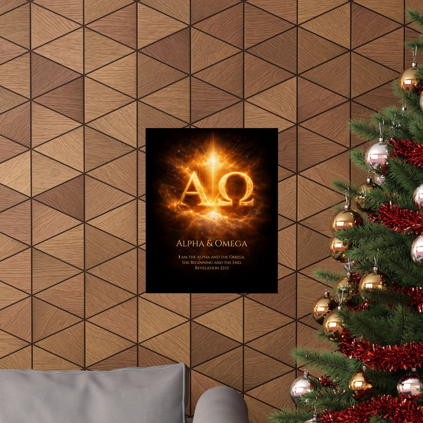 Alpha & Omega Scripture Wall Art