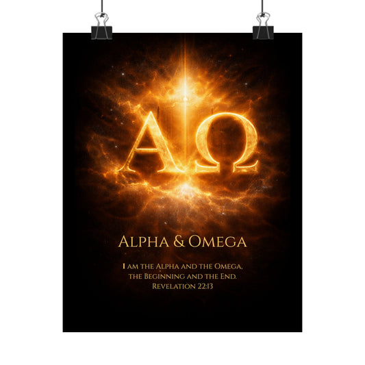 Alpha & Omega Scripture Wall Art