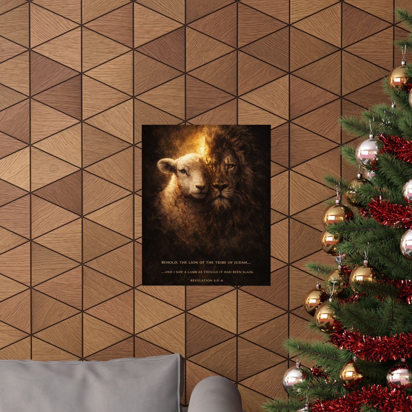 The Lion and the Lamb Scripture Wall Art
