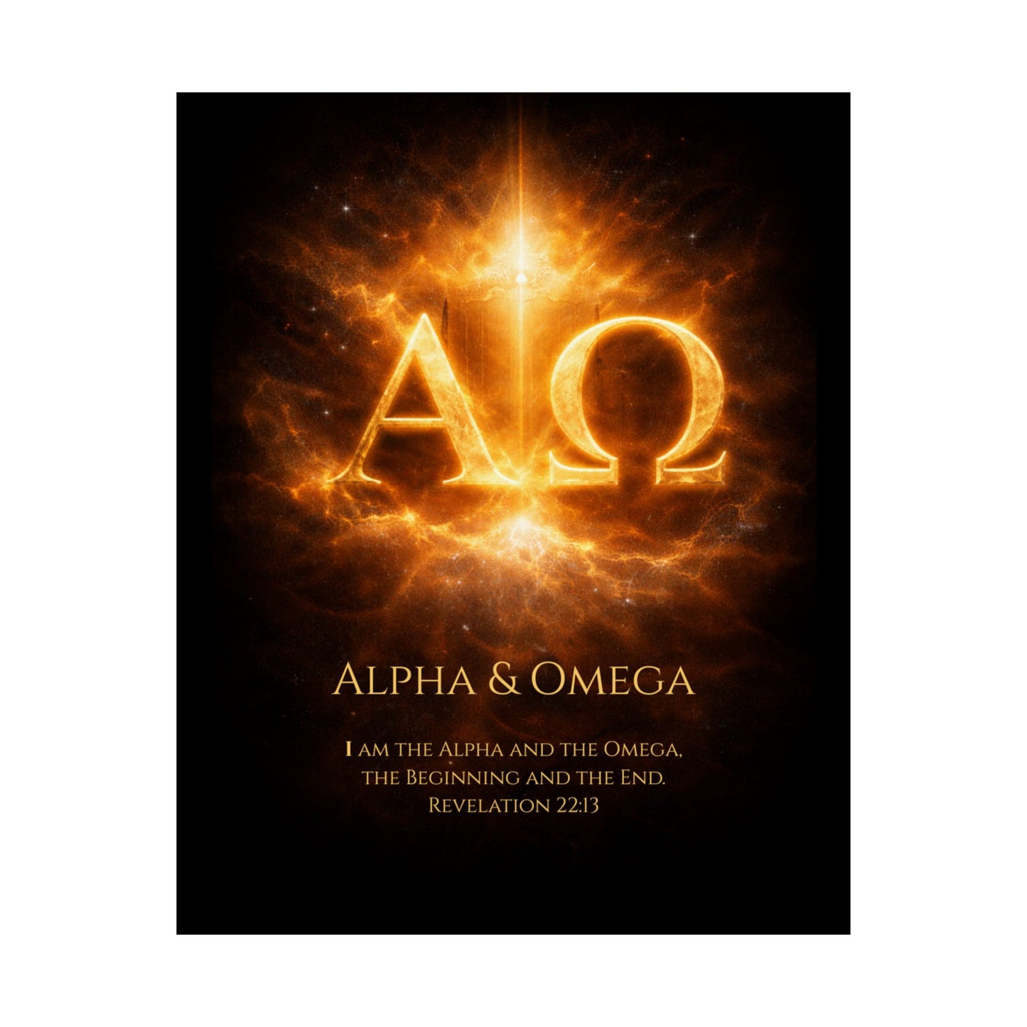 Alpha & Omega Scripture Wall Art