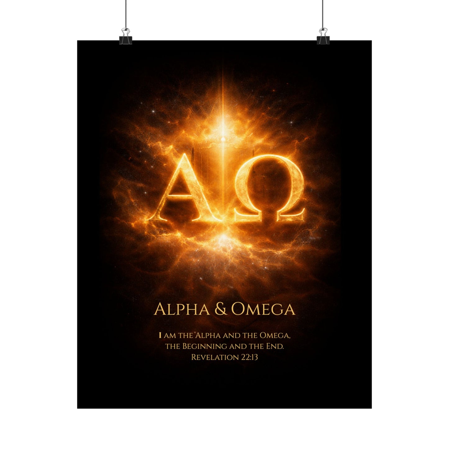 Alpha and Omega Scripture Art Print